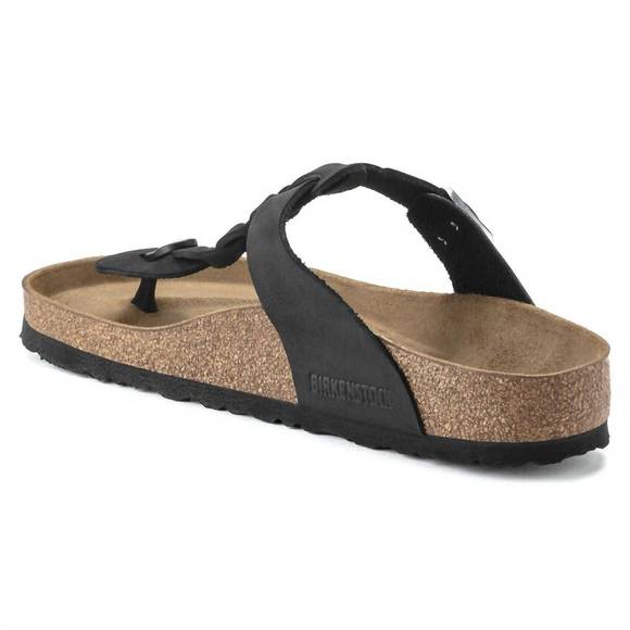 NEW BIRKENSTOCK gizeh braided sandals in black - Picture 6 of 9